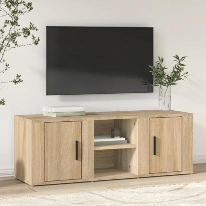 Comodă TV, stejar sonoma, 100x31,5x35 cm, lemn prelucrat GartenMobel Dekor