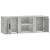 Comodă TV, gri beton, 100x31,5x35 cm, lemn prelucrat GartenMobel Dekor