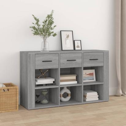 Servantă, gri sonoma, 100x30x59,5 cm, lemn compozit GartenMobel Dekor