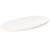 Blat de masă, alb, 80x40x2,5 cm, lemn masiv de pin, oval GartenMobel Dekor
