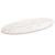 Blat de masă, alb, 90x45x2,5 cm, lemn masiv de pin, oval GartenMobel Dekor