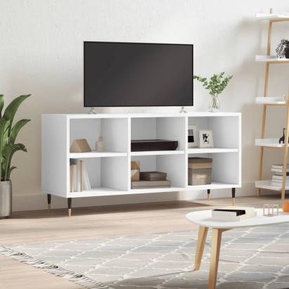 Comodă TV, alb, 103,5x30x50 cm, lemn compozit GartenMobel Dekor