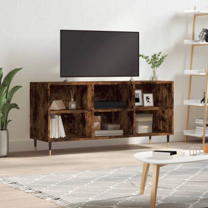 Comodă TV, stejar fumuriu, 103,5x30x50 cm, lemn compozit GartenMobel Dekor