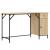 Birou de computer, stejar sonoma, 131x48x75 cm, lemn prelucrat GartenMobel Dekor