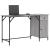 Birou de computer, sonoma gri, 131x48x75 cm, lemn prelucrat GartenMobel Dekor