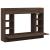 Birou montat pe perete stejar maro 105x48x75cm lemn prelucrat GartenMobel Dekor