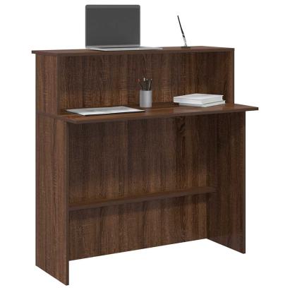 Birou de recepție Stejar maro 100x50x103,5 cm Lemn prelucrat GartenMobel Dekor