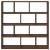 Raft cubic perete 12 compartimente stejar maro lemn prelucrat GartenMobel Dekor