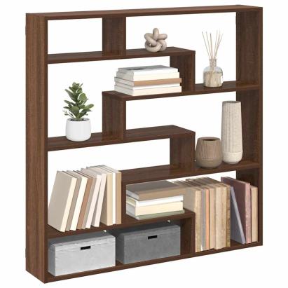 Raft cubic perete 7 compartimente stejar maro lemn prelucrat GartenMobel Dekor