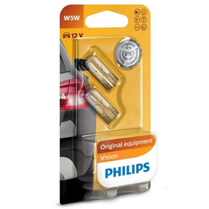 SET 2X BEC AUTO 12V 5W VISION PHILIPS EuroGoods Quality