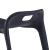 Scaune stivuibile 4 buc., negru, plastic GartenMobel Dekor