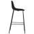 Scaune de bar, 6 buc., negru, material textil GartenMobel Dekor