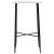 Set mobilier de bar, 5 piese, negru, material textil GartenMobel Dekor