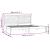Cadru de pat Super King, alb, 180x200 cm, lemn masiv GartenMobel Dekor
