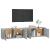 Dulapuri TV montate pe perete, 2 buc., gri beton, 100x34,5x40cm GartenMobel Dekor