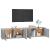 Dulapuri TV montate pe perete 2 buc. gri sonoma, 100x34,5x40 cm GartenMobel Dekor
