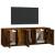Set dulapuri TV, 2 piese, stejar fumuriu, lemn prelucrat GartenMobel Dekor