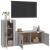 Set dulapuri TV, 2 piese, gri sonoma, lemn prelucrat GartenMobel Dekor