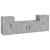 Set dulapuri TV, 3 piese, gri beton, lemn prelucrat GartenMobel Dekor