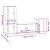 Set dulap TV, 4 piese, gri beton, lemn prelucrat GartenMobel Dekor