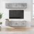 Set dulap TV, 6 piese, gri beton, lemn prelucrat GartenMobel Dekor