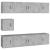 Set dulapuri TV, 7 piese, gri beton, lemn prelucrat GartenMobel Dekor