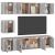 Set comode TV, 7 piese, gri sonoma, lemn compozit GartenMobel Dekor
