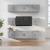 Set dulap TV, 8 piese, gri beton, lemn prelucrat GartenMobel Dekor