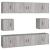 Set dulap TV, 8 piese, gri sonoma, lemn prelucrat GartenMobel Dekor