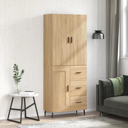 Dulap înalt, stejar sonoma, 69,5x34x180 cm, lemn compozit GartenMobel Dekor