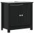 Set mobilier de baie „BERG”, 2 piese, negru, lemn masiv de pin GartenMobel Dekor