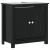 Set mobilier baie, 3 piese, „BERG” , negru, lemn masiv de pin GartenMobel Dekor