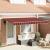 Cortina Retractabilă Manual Galben și portocaliu și alb GartenMobel Dekor