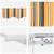 Cortina Retractabilă Manual Multicolor și galben și gri și alb GartenMobel Dekor