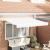 Cortina Retractabilă Alb 350x200 cm 350 x 200 cm 3.5 x 2 m GartenMobel Dekor
