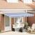 Cortina Retractabilă Albastru și Alb GartenMobel Dekor