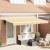 Cortina Retractabilă Manual Galben și alb GartenMobel Dekor