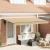 Cortina Retractabilă Manual Galben și portocaliu și alb GartenMobel Dekor