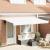 Cortina Retractabilă Alb 400x200 cm 400 x 200 cm 4 x 2 m GartenMobel Dekor