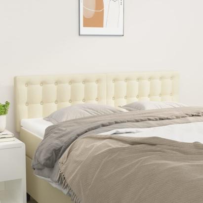 Tăblii de pat, 2 buc., crem, 72x5x78/88 cm, piele ecologică GartenMobel Dekor