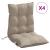 Perne scaun cu spătar mic, 4 buc., gri taupe, textil oxford GartenMobel Dekor