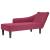 Sezlong cu cotiera dreapta Wine Red Velvet GartenMobel Dekor