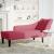 Sezlong cu cotiera dreapta Wine Red Velvet GartenMobel Dekor