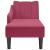 Sezlong cu cotiera dreapta Wine Red Velvet GartenMobel Dekor