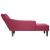Sezlong cu cotiera dreapta Wine Red Velvet GartenMobel Dekor