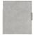 Dulap TV montat pe perete, gri beton, 100x34,5x40 cm GartenMobel Dekor