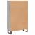 Dulap gri Sonoma 69,5x31x115 cm, lemn prelucrat GartenMobel Dekor