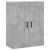 Dulap pe perete, gri beton, 69,5x34x90 cm, lemn prelucrat GartenMobel Dekor