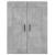 Dulap pe perete, gri beton, 69,5x34x90 cm, lemn prelucrat GartenMobel Dekor