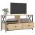 Comodă TV, stejar sonoma, 90x33x45 cm, lemn prelucrat & fier GartenMobel Dekor